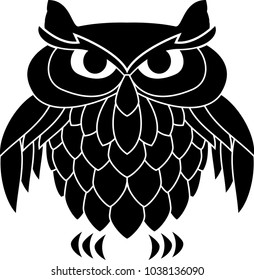 stencil of owl. vector illustration for design