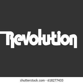 Stencil revolution label