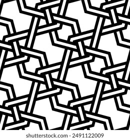 Stencil of Seamless pattern. Geometric Art Shapes Repeating patterns background of printable vector.
