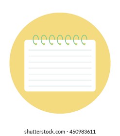 Steno Pad Colored Vector Icon