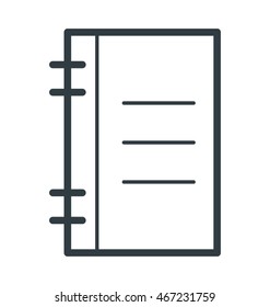 Steno Pad Vector Icon