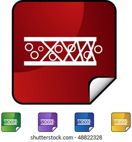 Stent Clogged Artery icon set