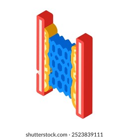 stent placement surgery isometric icon vector. stent placement surgery sign. isolated symbol illustration