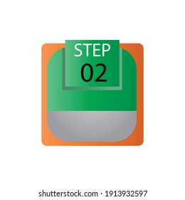 step 02 label vector template design illustration