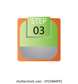 step 03 label vector template design illustration