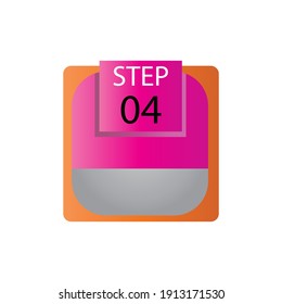 step 04 label vector template design illustration