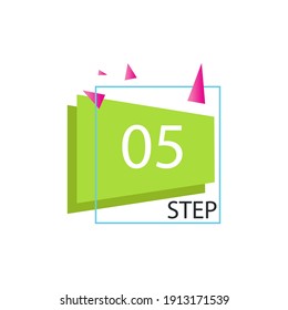 step 05 label vector template design illustration