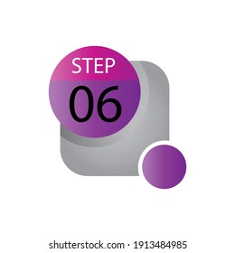 step 06 label vector template design illustration