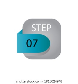 step 07 label vector template design illustration