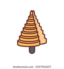 Step Bit icon in vector. Logotype