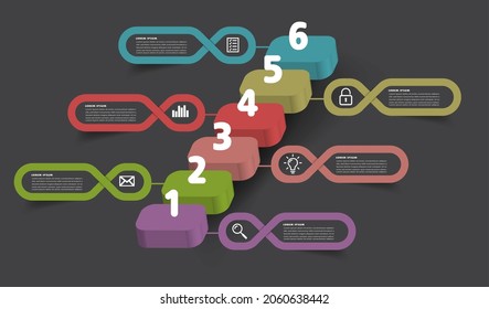 step up of business successful concept. Infographic vector