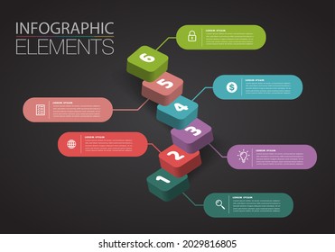 step up of business successful concept. stair infographic vector