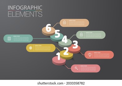 step up of business successful concept. stair infographic vector