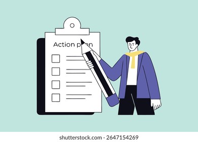 Lista de Verificação do Plano de Ação Passo a Passo para Conclusão do Projeto e Ilustração do Desenvolvimento do Workflow 