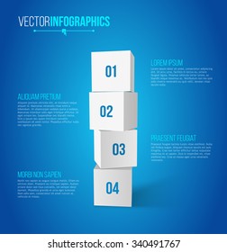 Step By Step Boxes Design Minimal Stock Vector (Royalty Free) 340491752 ...