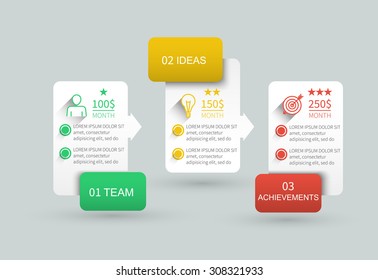 step by step business plan presentation template web banner