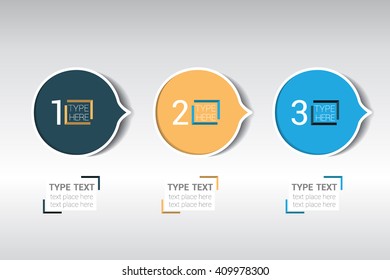 Step by step circle infographic. 4 steps graphics.