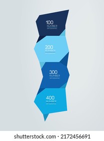 Step by step diagram. Infographic flat tab.