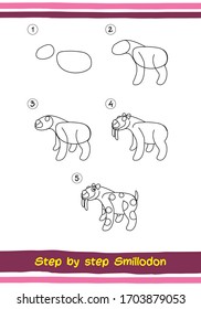 Paso A Paso Dibujando Dinosaurios. Simón Fácil De Dibujar Para Los Niños