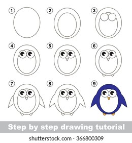 41 Drawing Cartoon Penguin Step By Images, Stock Photos & Vectors |  Shutterstock