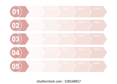 Step by step infographic design.