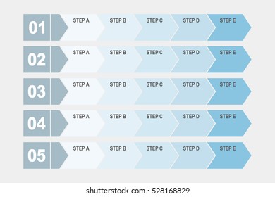 Step by step infographic design.