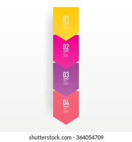 Step by step infographic design 3d boxes on simple background with numbers and text 
can be used for workflow layout, diagram, chart, number options, web design. 
Eps 10 stock vector illustration 