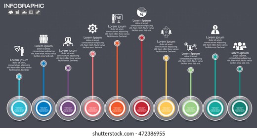 Step by step infographic design 3d boxes on simple background with numbers and text can be used for workflow layout, diagram, chart