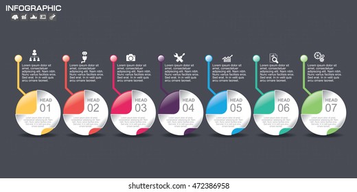 Step by step infographic design 3d boxes on simple background with numbers and text can be used for workflow layout, diagram, chart