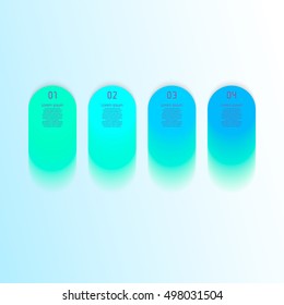 Step by step infographic design. vector illustration four options EPS10. Modern infographics element.