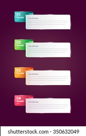 Step By Step Infographics Banners. Vector illustration. Eps 10 file
