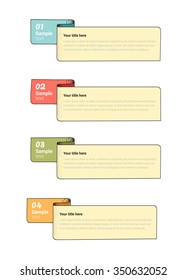 Step By Step Infographics Banners. Vector illustration. Eps 8 file