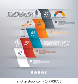 Step by step infographics illustration 