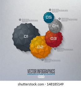 Step by step infographics illustration 