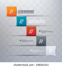 Step by step infographics illustration 
