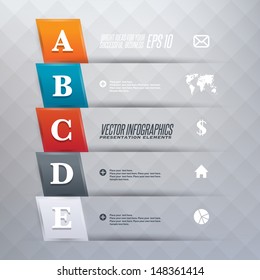 Step by step infographics illustration 