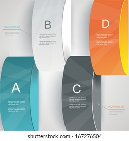 Step by step infographics illustration. levels of your data