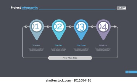 Step by step infographics slide template