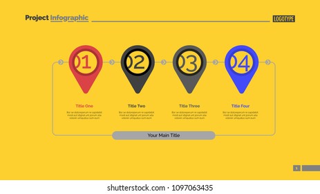 Step by step infographics slide template