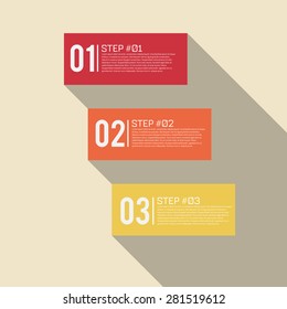 Step by Step Infographics Success Vector Design Template | EPS10 Editable Background