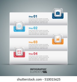 Step By Step Infographics Template