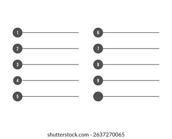 step by step instructions for the following design element, isolated on transparent background