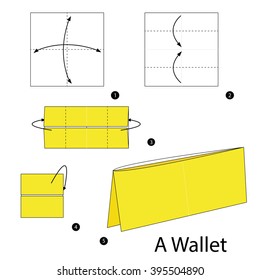 Step by step instructions how to make origami A Wallet.