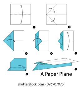 Step by step instructions how to make origami A Plane.