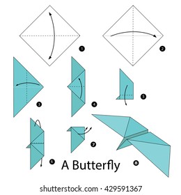 Step by step instructions how to make origami Butterfly.