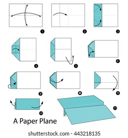 Step by step instructions how to make origami A Plane.