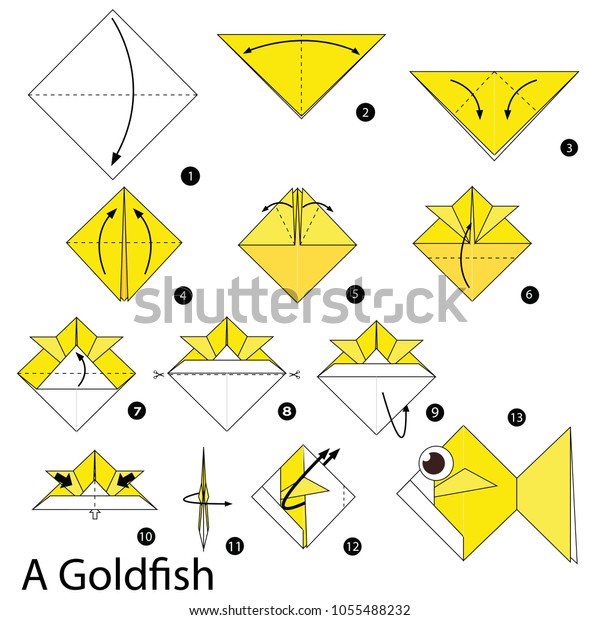 Easy And Nice Origami Goldfish Tutorial For Beginners Origami Fish Diy Paper Goldfish