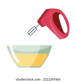 Step by preparation cake. Sweet bakery or cooking process. Baking ingredient or food preparation sign. Recipe element