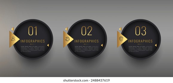 step by step process to display web information infographic banner vector