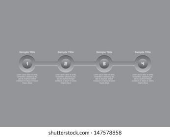 Step by Step Progress Bar Vector Template